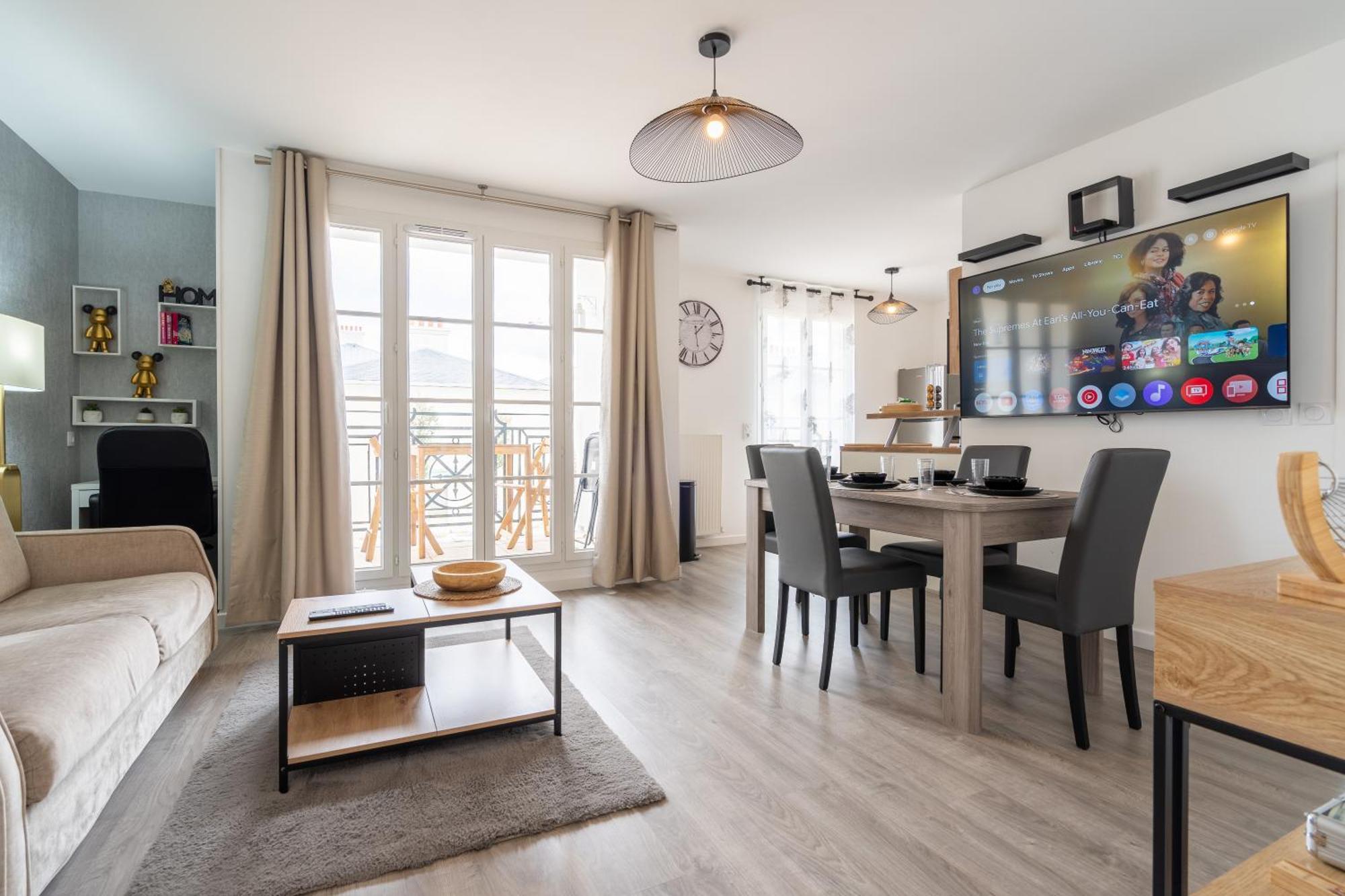 Superbe Appartement Tres Confortable Serris Luaran gambar